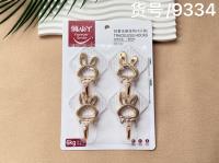1 box of YL9334 four-rabbit sticky hooks, containing 30 pieces in total.