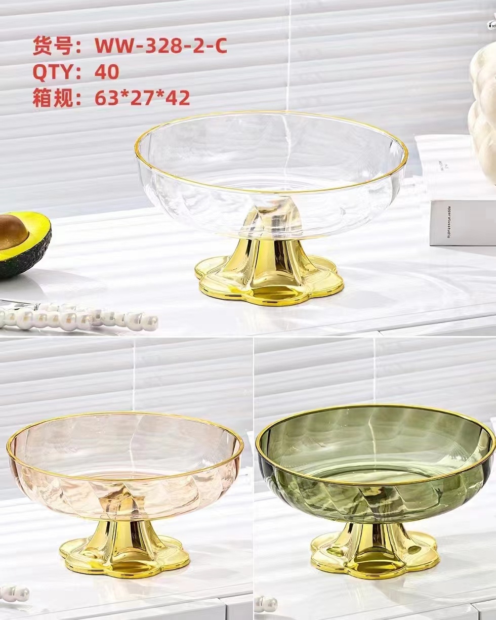 YY328-2-C Large Plum Blossom Base Fruit Platter