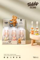 JX3-1 Brosse à dents pour enfants Teddy Love Land, 1 boîte de 12