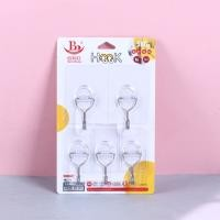 2090 five sets of transparent adhesive hooks
