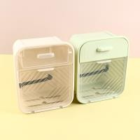 Bias-cut wall-mounted tissue box storage case