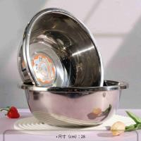 28厘米不锈钢米尚厨加厚大反边面盆