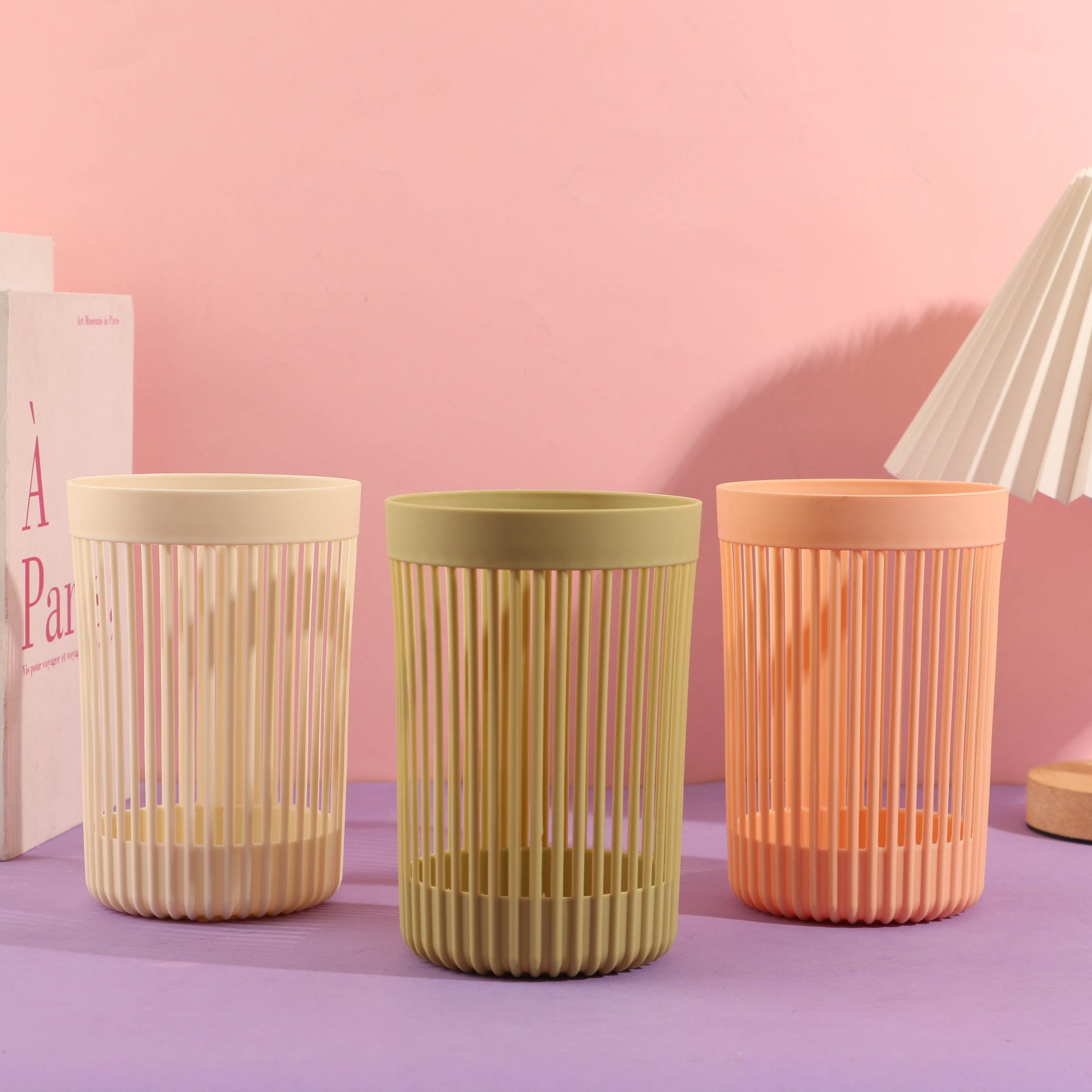 Striped storage bin 3017