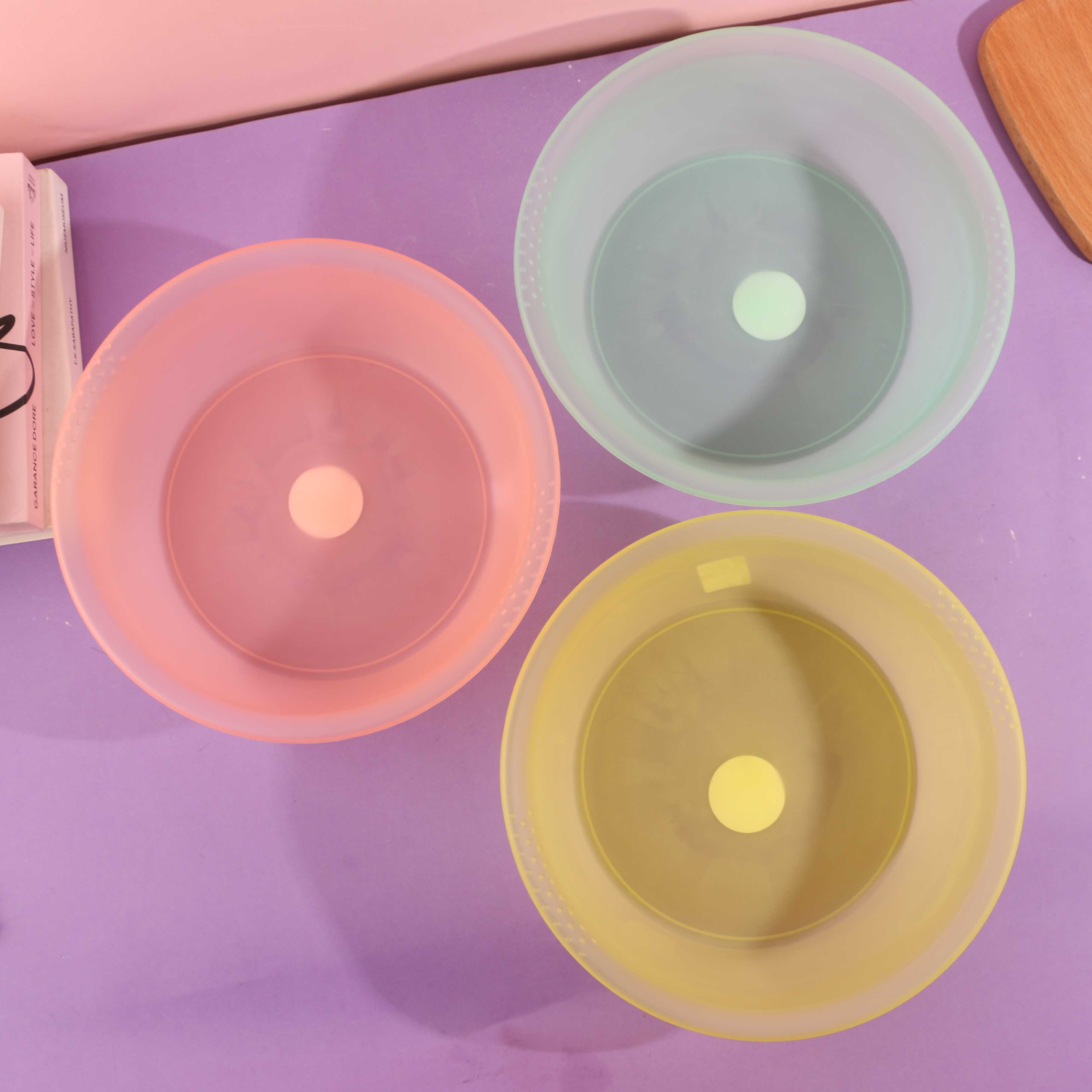 Transparent large round basin 921