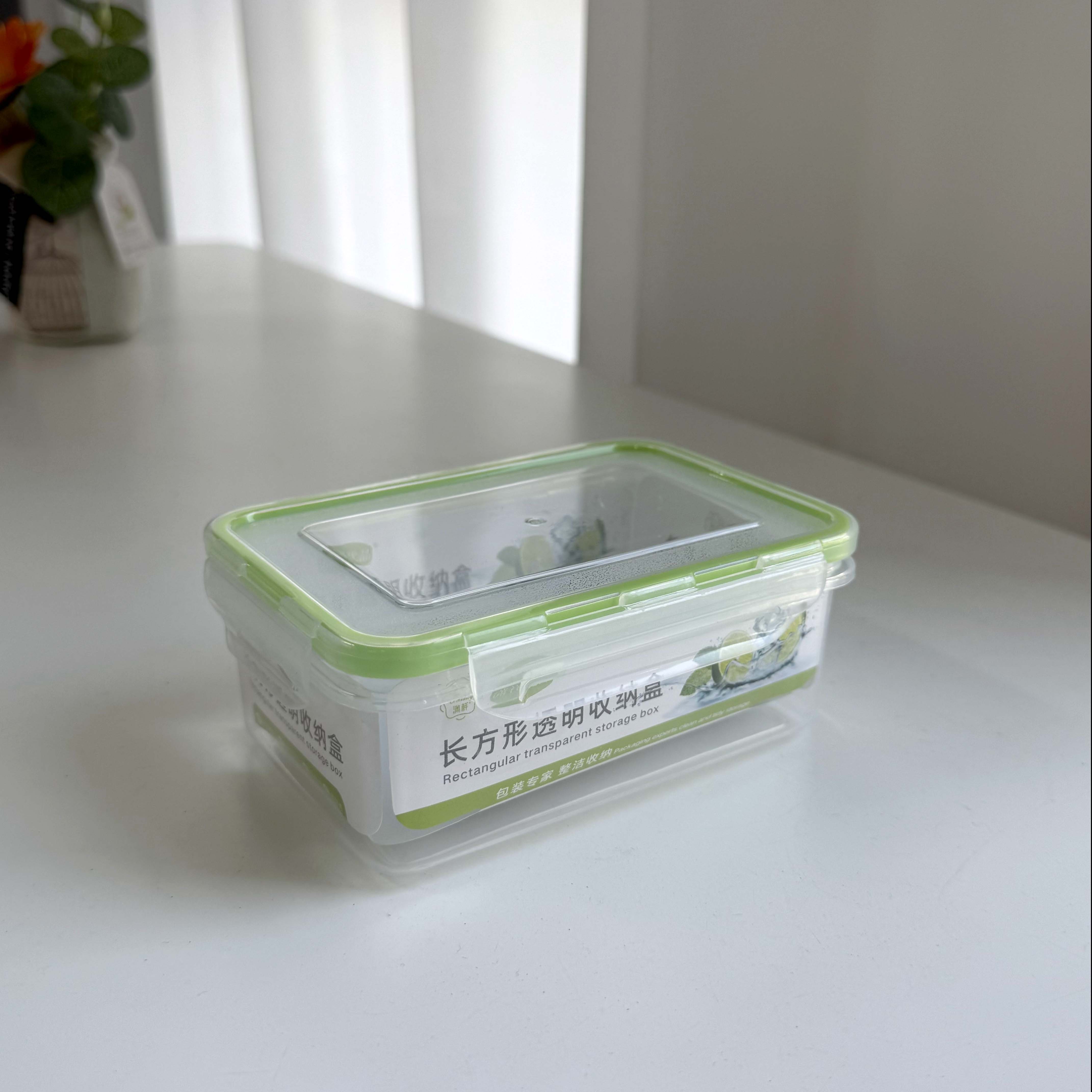 Rectangular transparent storage box 9718 (No.4)