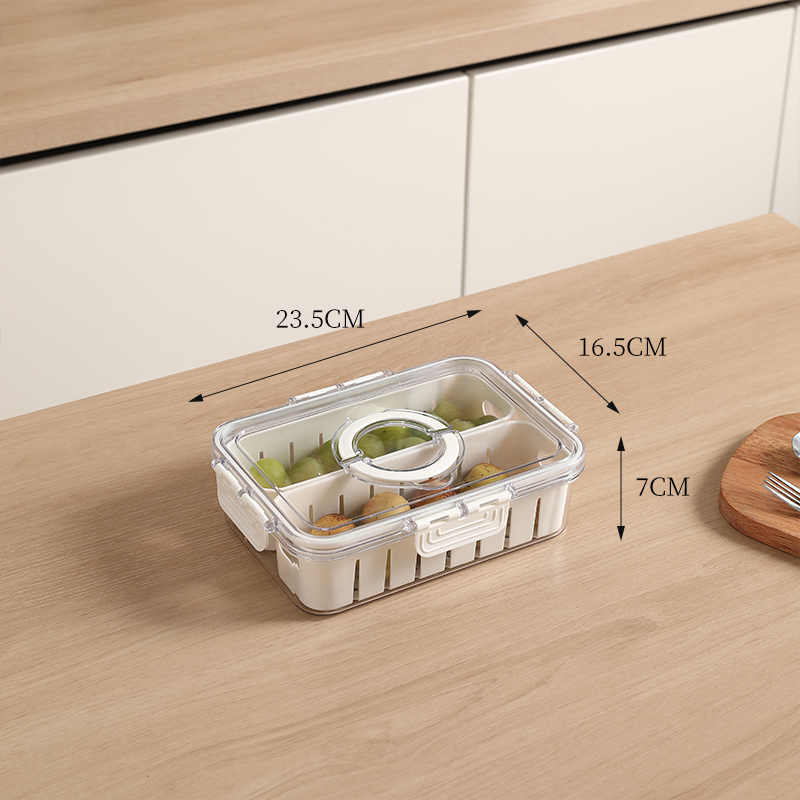 TM905PET portable short-style draining rack with two compartments - medium size - narrow style