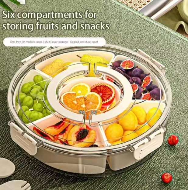TM9008 Round Non-Rotating Six-Compartment Box