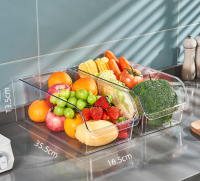 TM1017LPET Coverless Refrigerator Storage Box - Large Size