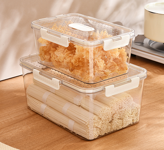 The TM-036-A and TM-037-A refrigerator storage box set (without an inner basket)