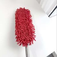 A flat microfiber dusting duster