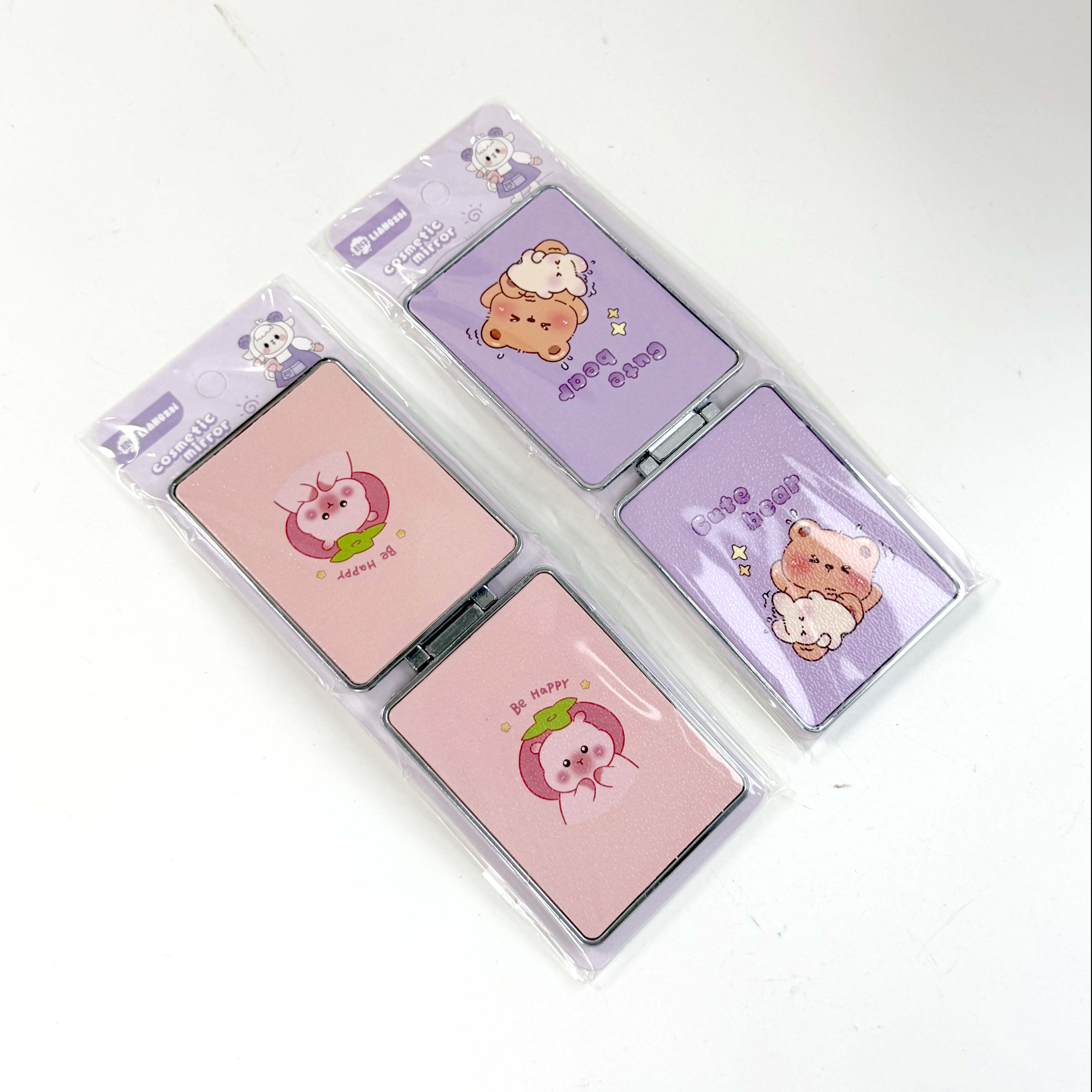 22018 Electroplated Square Folding Mirror