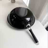 07 Enamel Flat Bottom 34CM