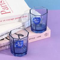 8607-B blue glass cup