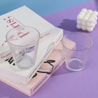 كأس زجاجي مخطط عموديًا، موديل MP89511A.