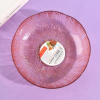 0838 Vertical Striped Lace Fruit Plate