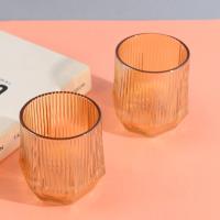 كأس زجاجي سداسي الشكل مطلي بالكهرباء من طراز 8010.