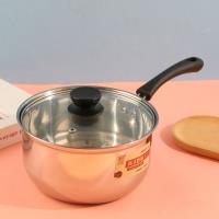 Un pot à lait coréen épais sans magnétisme, avec une seule poignée.