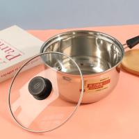 Un pot à lait coréen épais sans magnétisme, avec une seule poignée.