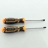 2-piece set of XF-088 black-orange handle screwdrivers