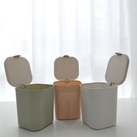 Desk trash can with lid, 3037