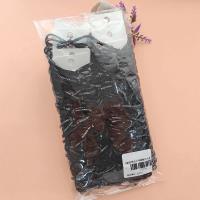 3 black letter bow-tie headbands