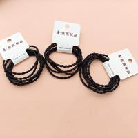 3 pieces of black round bead necklaces