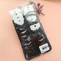 3 pieces of black round bead necklaces