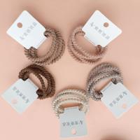 4 pieces of coffee-colored screw-on hair bows