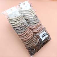 4 pieces of coffee-colored screw-on hair bows