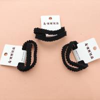 2 black high-elastic sports anti-slip headbands