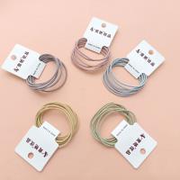 3 colorful sleeve-style hair ties with a fresh and simple design