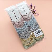 3 colorful sleeve-style hair ties with a fresh and simple design