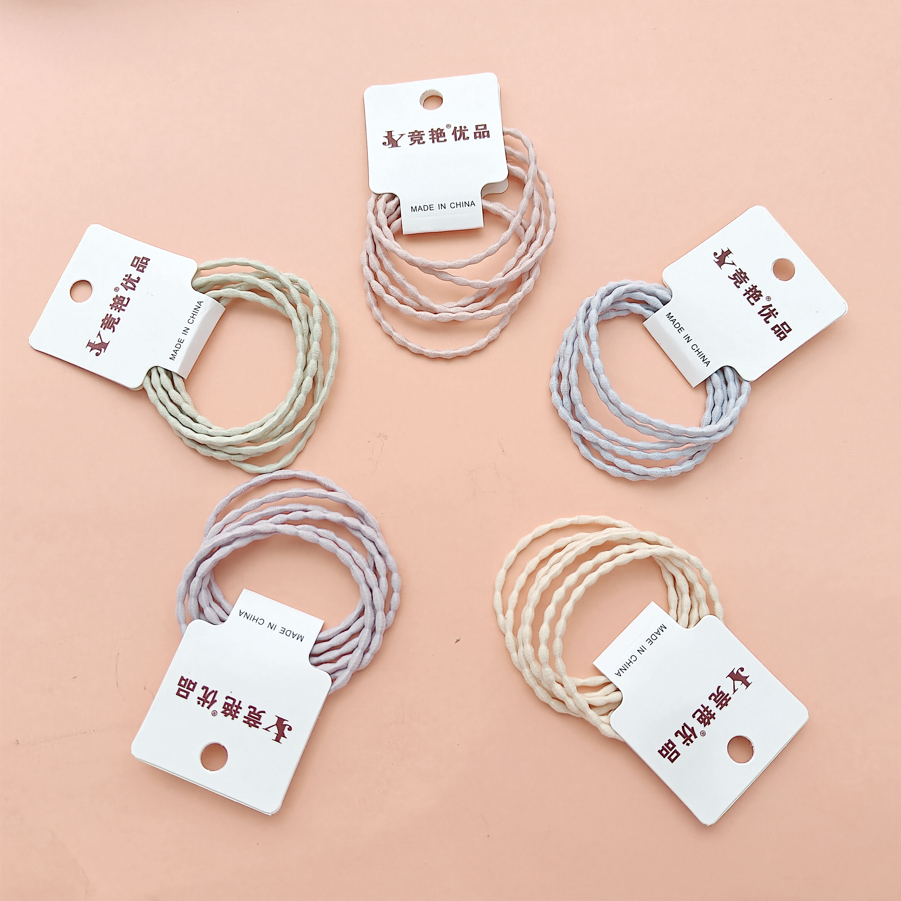 3 candy-colored sleeve-headed ropes