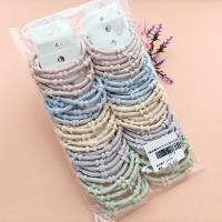 3 pieces of candy-colored bamboo-jointed high-elasticity hair ties