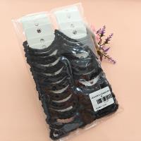 2 pairs of pure black, simple and elegant ponytail elastics