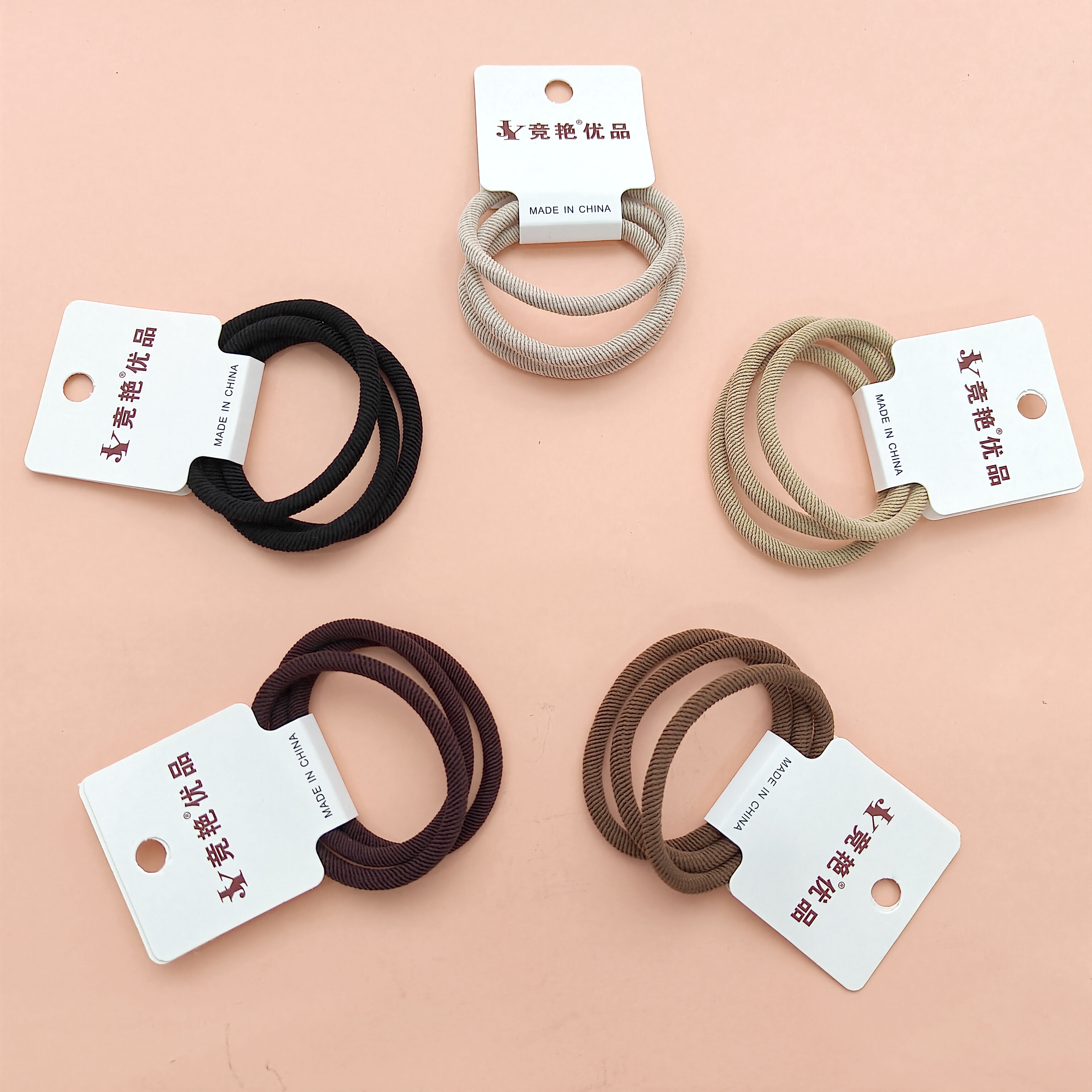 3 headbands in a caramel color scheme, perfect for everyday wear