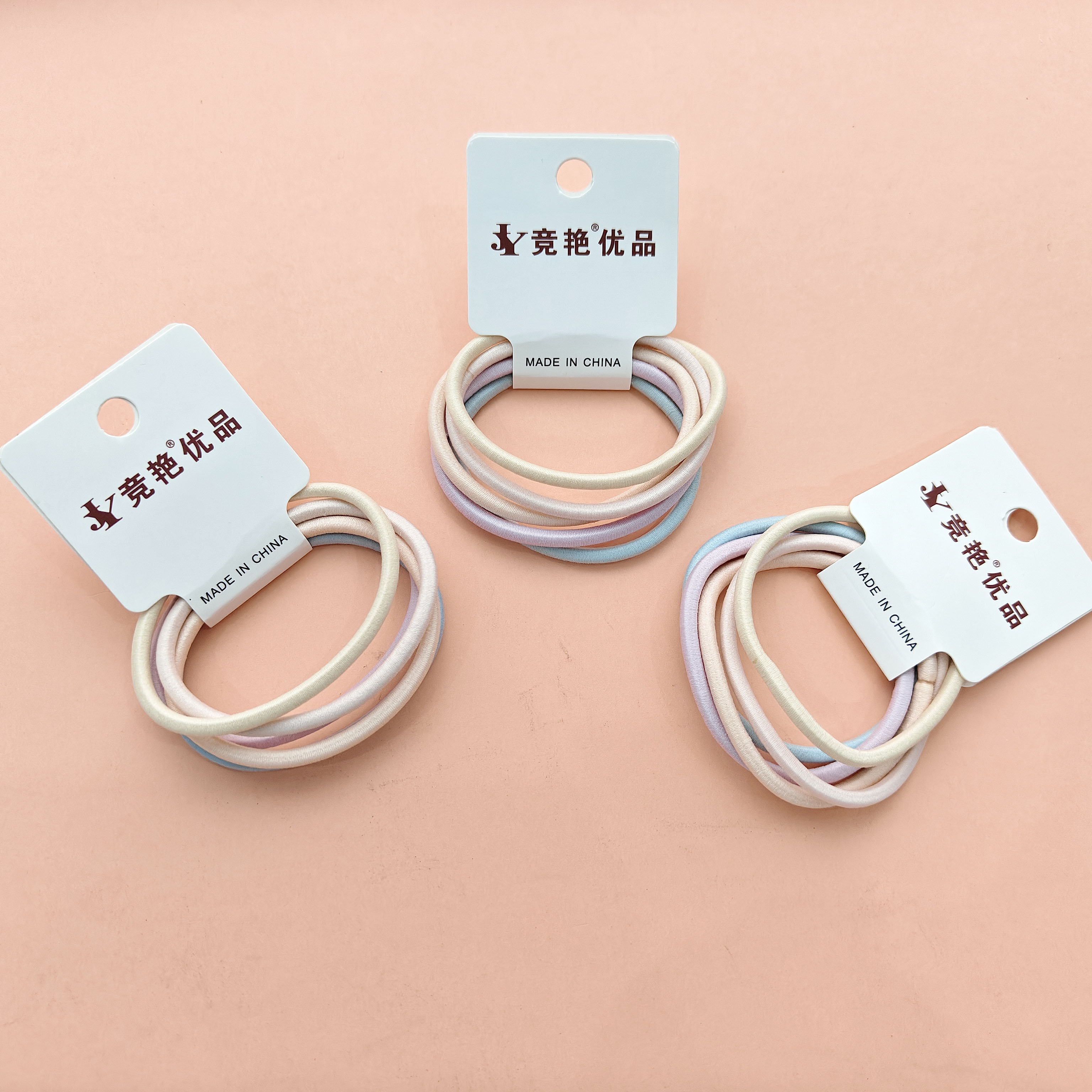 5 pieces of new plain-ringed, simple and durable rubber bands