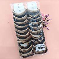 5 large-diameter round thick hair ties in earth tones, simple and elegant in style