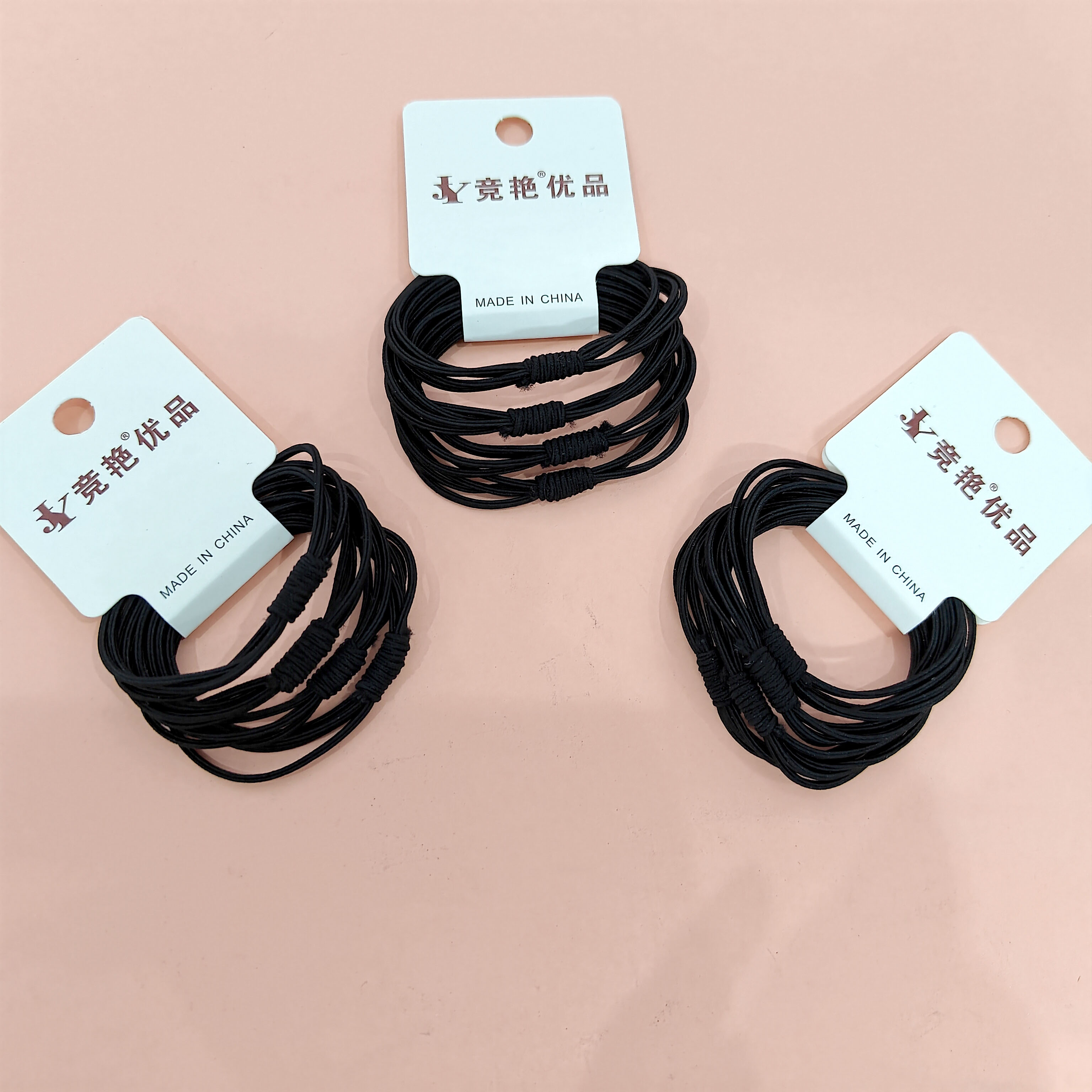 4 black bee knot simple headbands