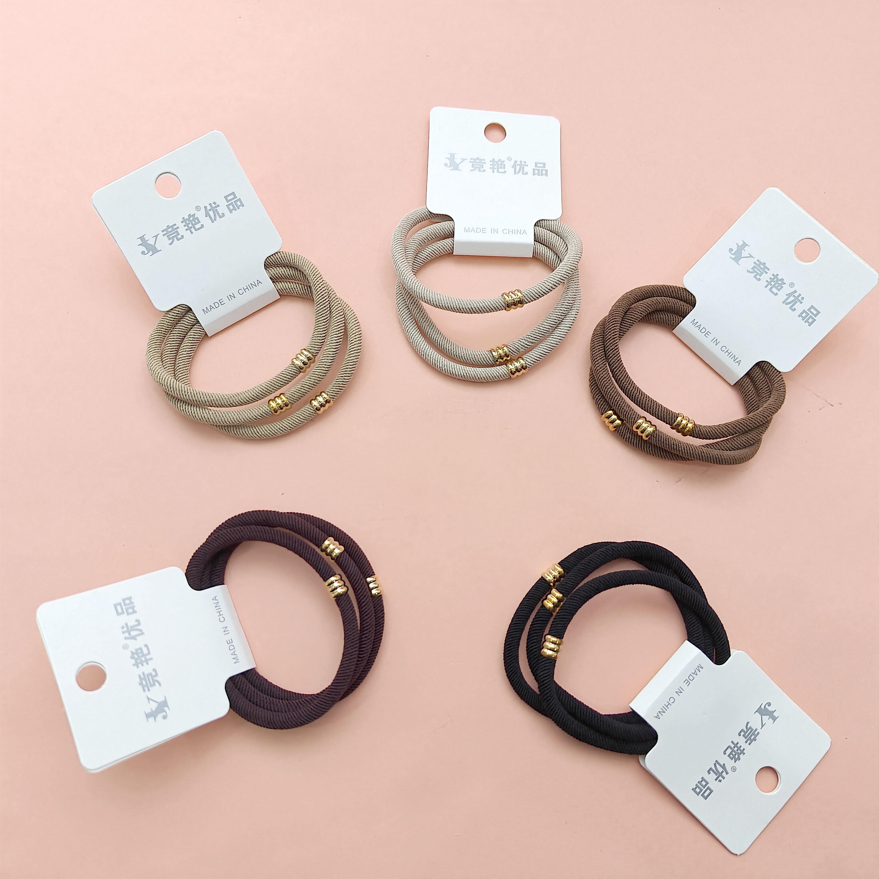 3 simple headbands in earth tones