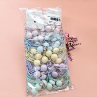 2 pieces of macaron-colored round dot square diamond head rope