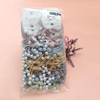 2 pieces of dopamine lucky flower knot pearl hair ties