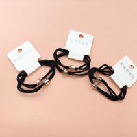 2 pieces of black imitation polygonal water drill head rope