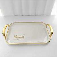 6527-C شكل مستطيل صغير مذهب.