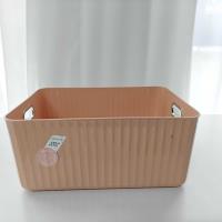 6909 Bear-themed Fabric Flower Striped Storage Box