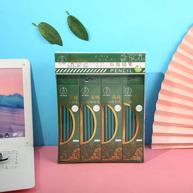 HP-B023 B023 boxed green-shaft HB pencil