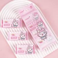 1392 Mini Four-Pack Pink Wet Wipes