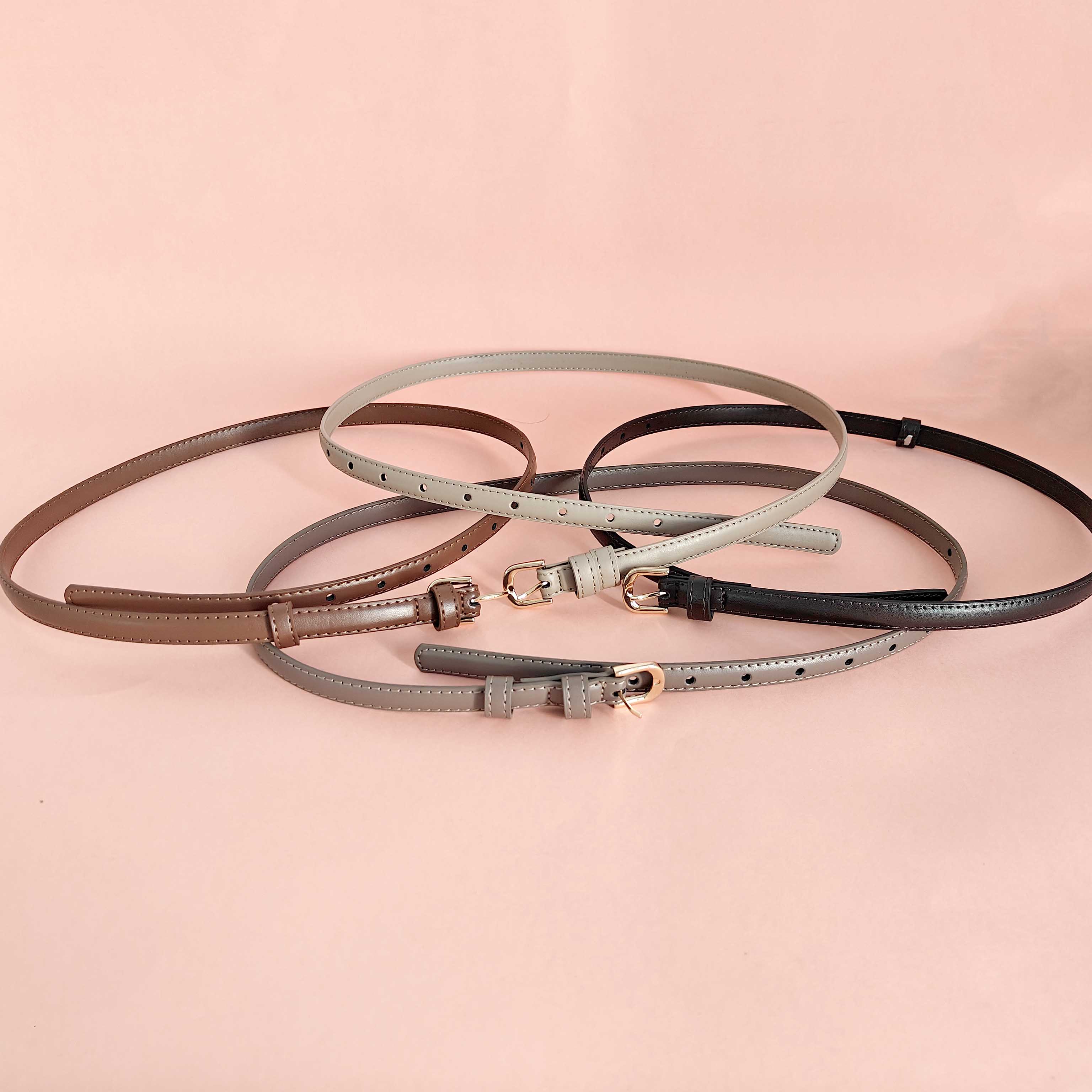 1.5公分针扣细皮带