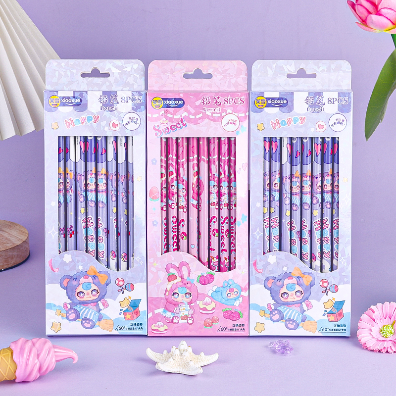 XX-8931 Children's pencil set, containing eight pencils in a box