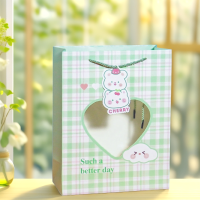 XX-005 Handbag, Vertical Style, Size M, Checkered/Perforated Design with Card Slot